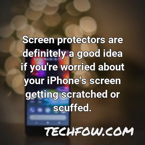 screen protectors are definitely a good idea if you re worried about your iphone s screen getting scratched or scuffed
