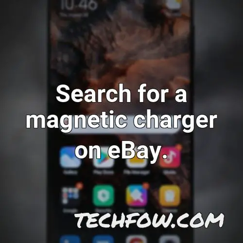 search for a magnetic charger on ebay