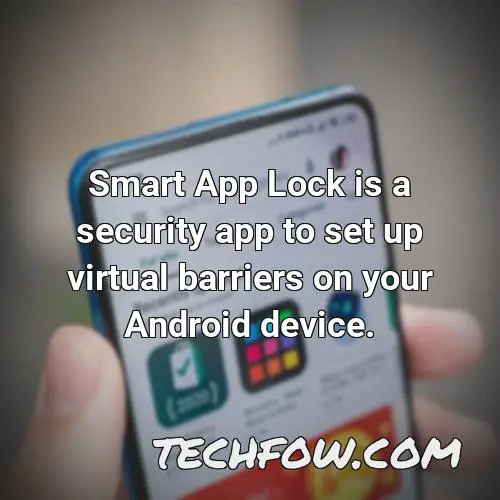 smart app lock is a security app to set up virtual barriers on your android device