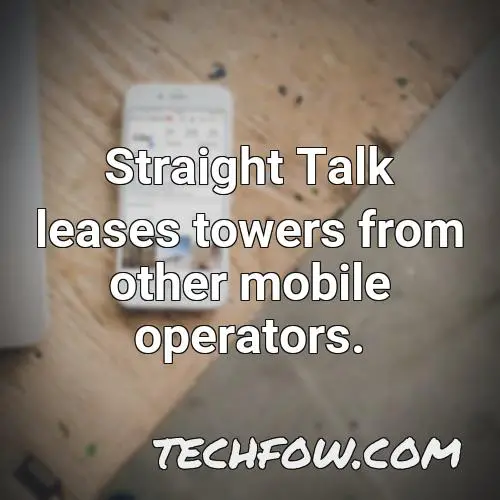 straight talk leases towers from other mobile operators