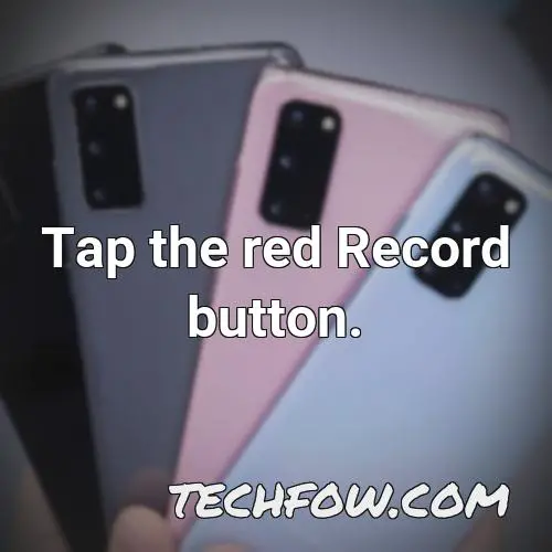 tap the red record button