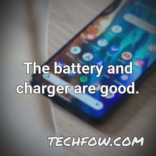 the battery and charger are good
