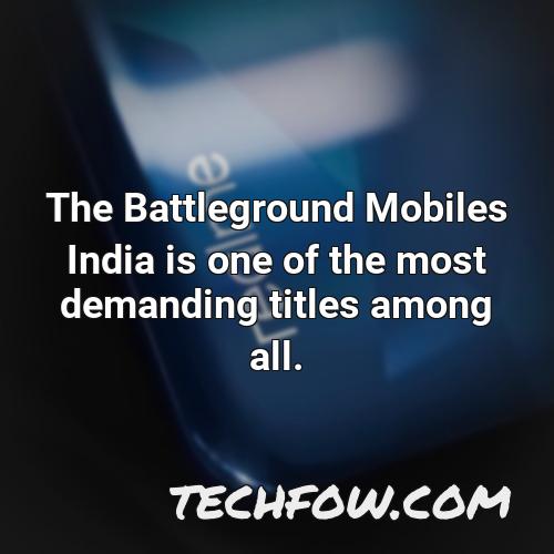 the battleground mobiles india is one of the most demanding titles among all 1