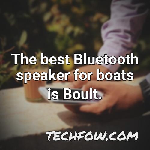 the best bluetooth speaker for boats is boult