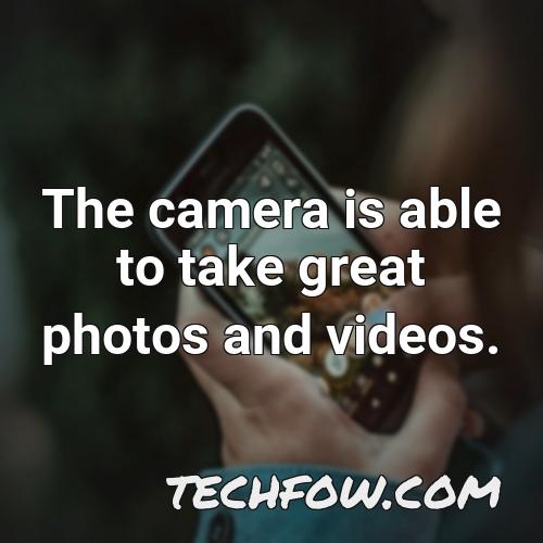 the camera is able to take great photos and videos