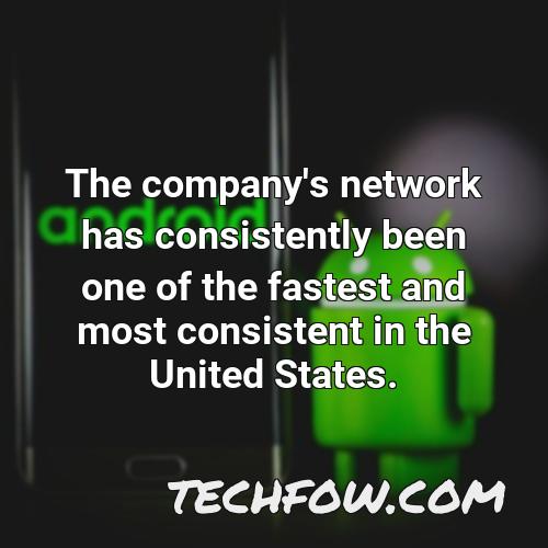 the company s network has consistently been one of the fastest and most consistent in the united states