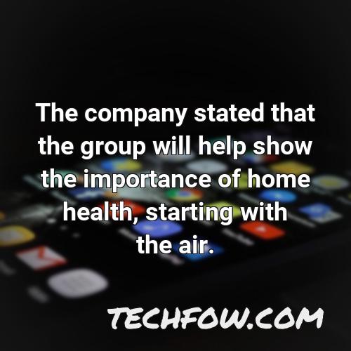 the company stated that the group will help show the importance of home health starting with the air
