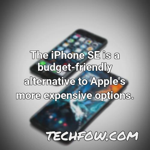 the iphone se is a budget friendly alternative to apple s more expensive options