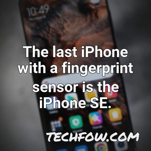 is there fingerprint on iphone 13 pro