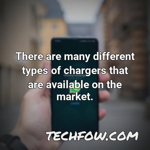 there are many different types of chargers that are available on the market
