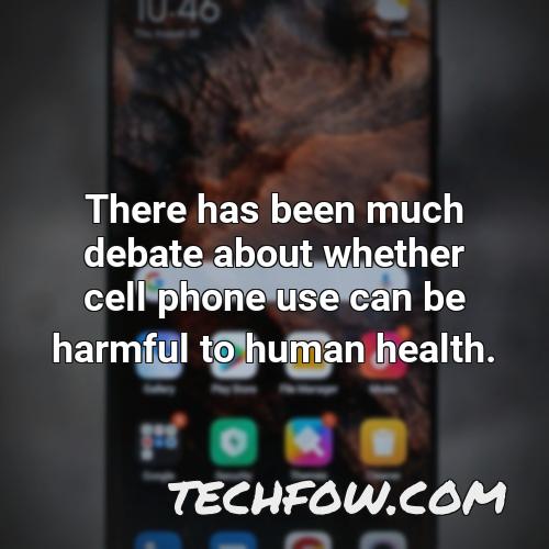 there has been much debate about whether cell phone use can be harmful to human health