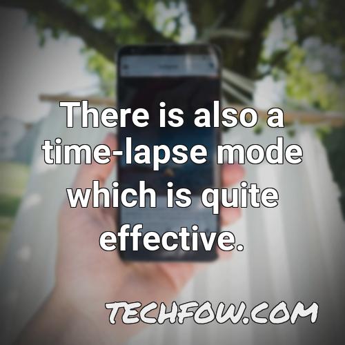 there is also a time lapse mode which is quite effective