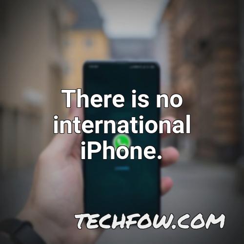 there is no international iphone 1