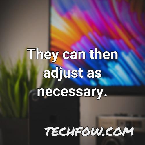 they can then adjust as necessary