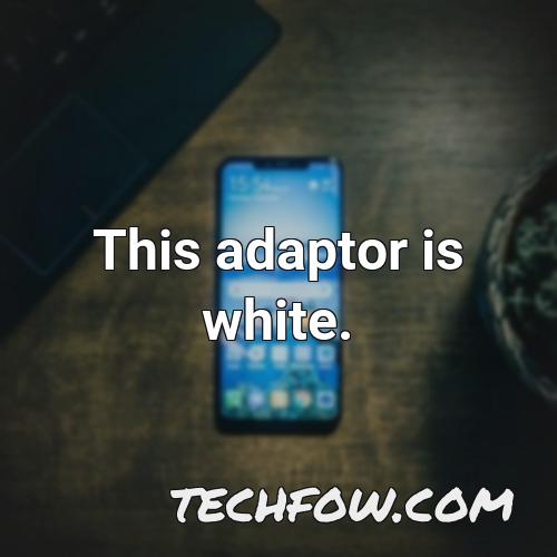 this adaptor is white 3