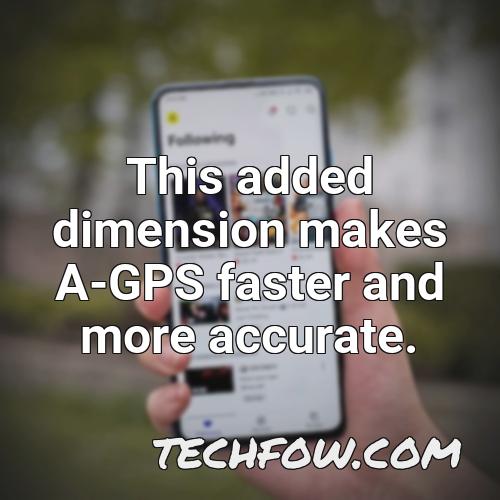 this added dimension makes a gps faster and more accurate