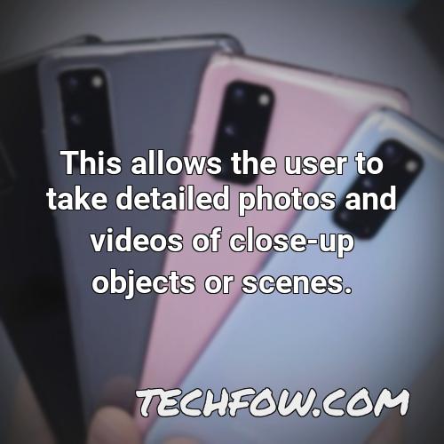 this allows the user to take detailed photos and videos of close up objects or scenes 1