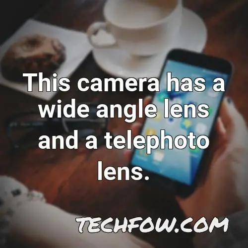 this camera has a wide angle lens and a telephoto lens