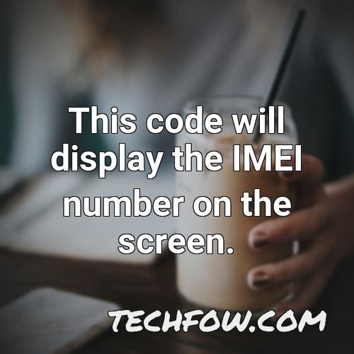 this code will display the imei number on the screen