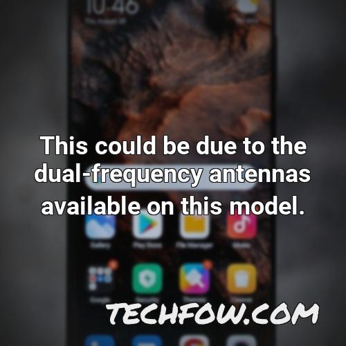 this could be due to the dual frequency antennas available on this model