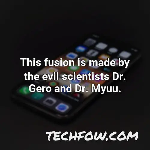 this fusion is made by the evil scientists dr gero and dr myuu
