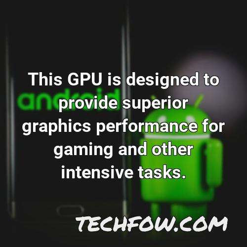 this gpu is designed to provide superior graphics performance for gaming and other intensive tasks