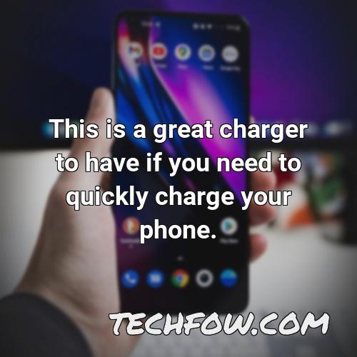 this is a great charger to have if you need to quickly charge your phone