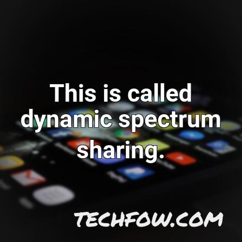 this is called dynamic spectrum sharing 1