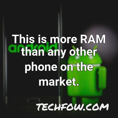 this is more ram than any other phone on the market