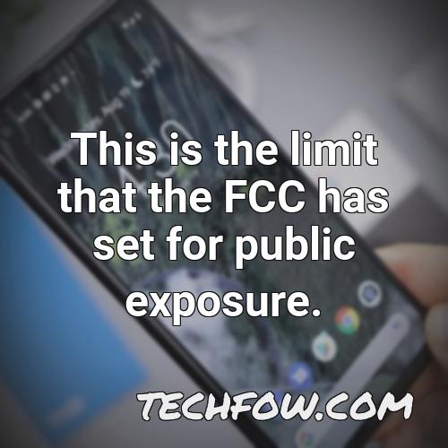 this is the limit that the fcc has set for public