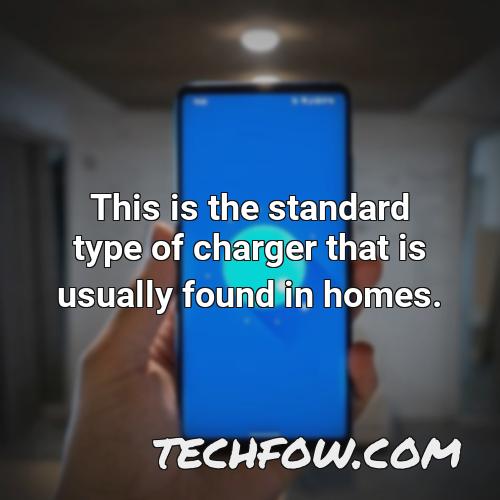 this is the standard type of charger that is usually found in homes