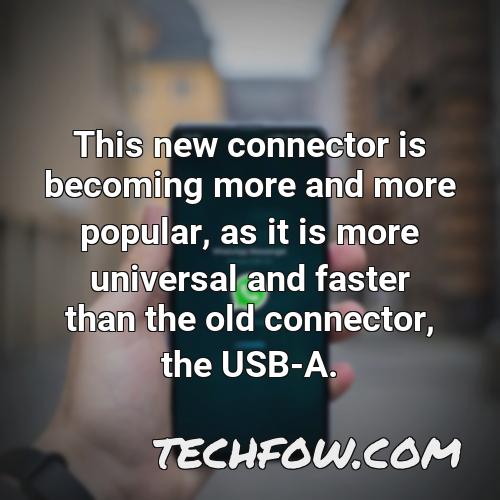 this new connector is becoming more and more popular as it is more universal and faster than the old connector the usb a