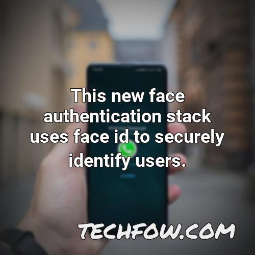 this new face authentication stack uses face id to securely identify users