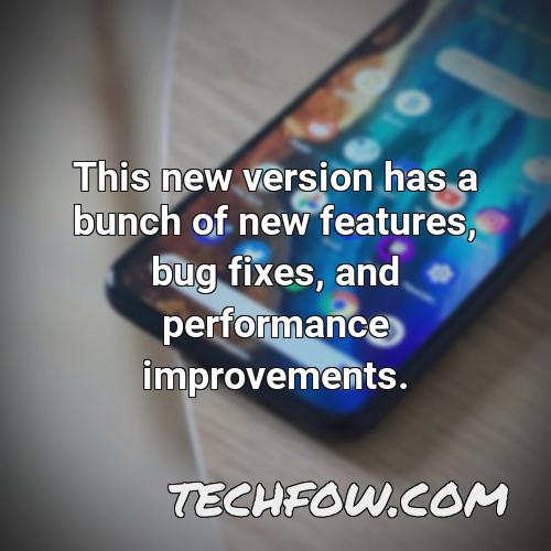 this new version has a bunch of new features bug fixes and performance improvements
