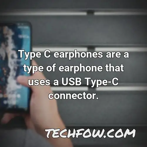 type c earphones are a type of earphone that uses a usb type c connector
