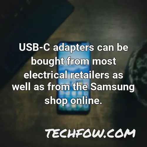 usb c adapters can be bought from most electrical retailers as well as from the samsung shop online 5