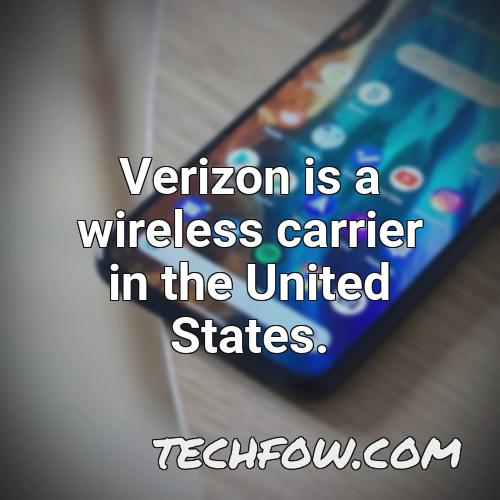 verizon is a wireless carrier in the united states