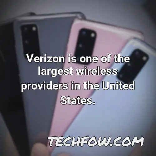 verizon is one of the largest wireless providers in the united states