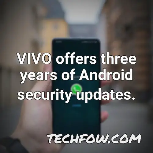 vivo offers three years of android security updates