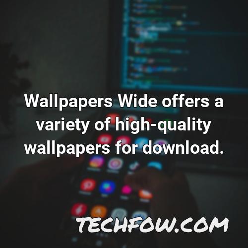 wallpapers wide offers a variety of high quality wallpapers for download