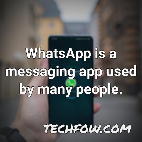 whatsapp is a messaging app used by many people