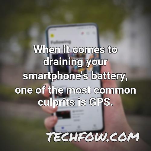 when it comes to draining your smartphone s battery one of the most common culprits is gps