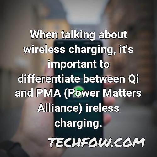 when talking about wireless charging it s important to differentiate between qi and pma power matters alliance ireless charging