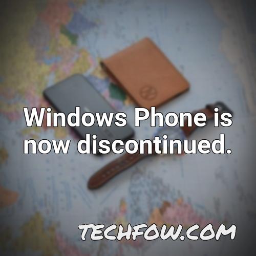 windows phone is now discontinued 3
