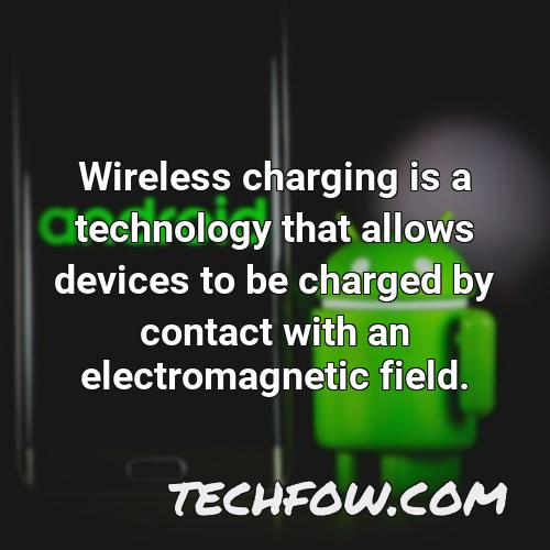 wireless charging is a technology that allows devices to be charged by contact with an electromagnetic field