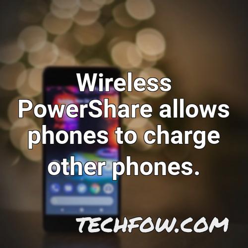 wireless powershare allows phones to charge other phones