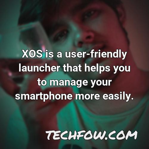 xos is a user friendly launcher that helps you to manage your smartphone more easily