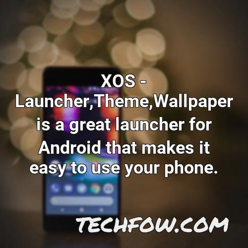 xos launcher theme wallpaper is a great launcher for android that makes it easy to use your phone
