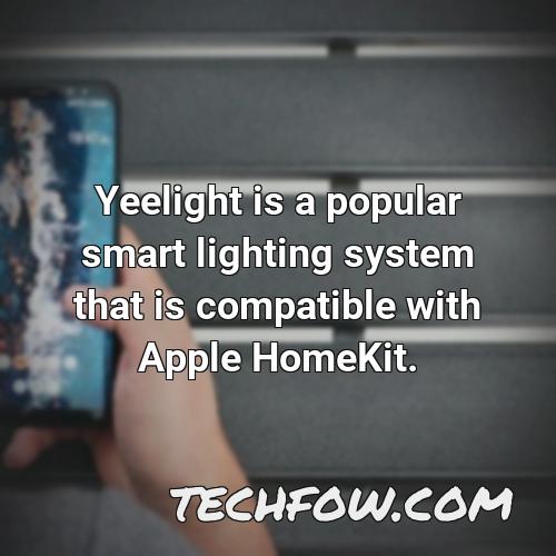 yeelight is a popular smart lighting system that is compatible with apple homekit