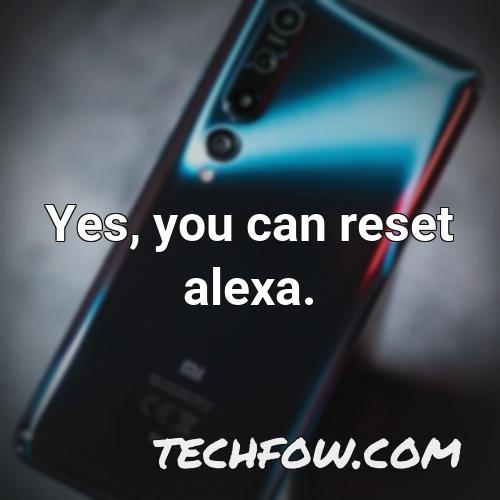 yes you can reset